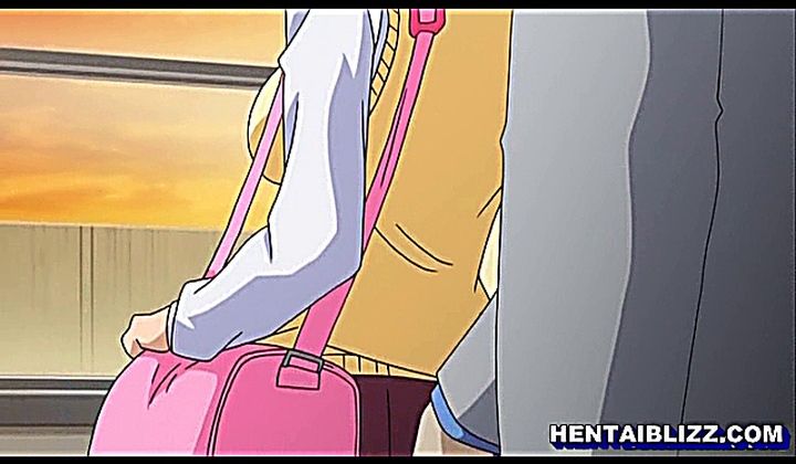 Cute Hentai Schoolgirl Hot Fucked In The Public Train