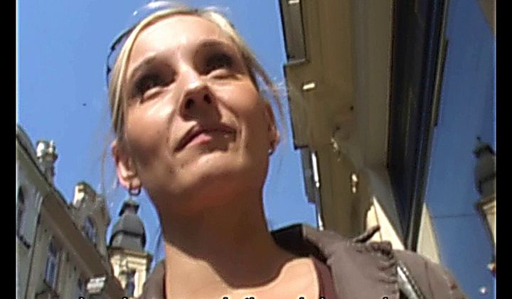 Czech Streets - Monika Horny Hot Blond Public Blowjob
